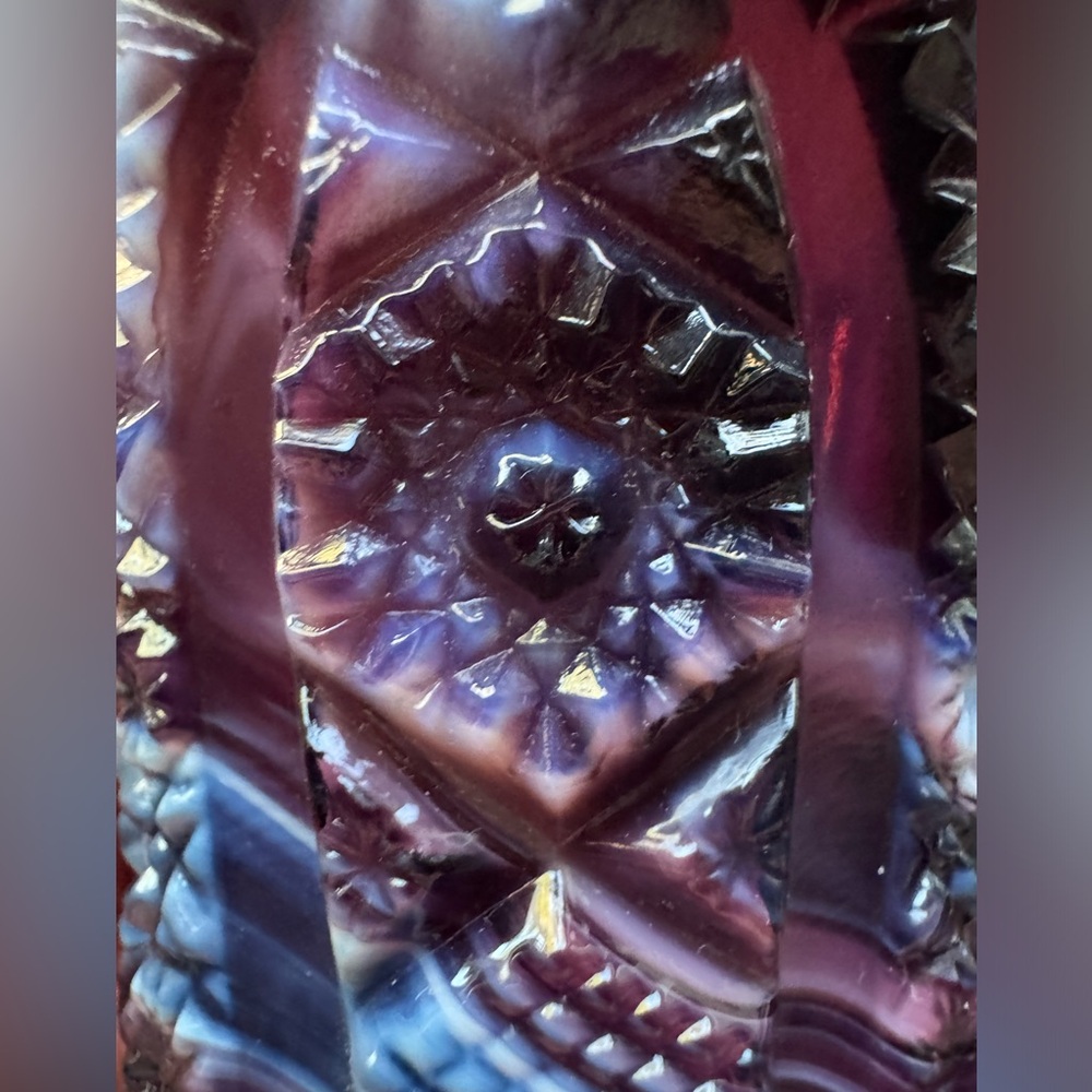 Purple Slag Glass Toothpick Holder by Imperial - Picture 4 of 8